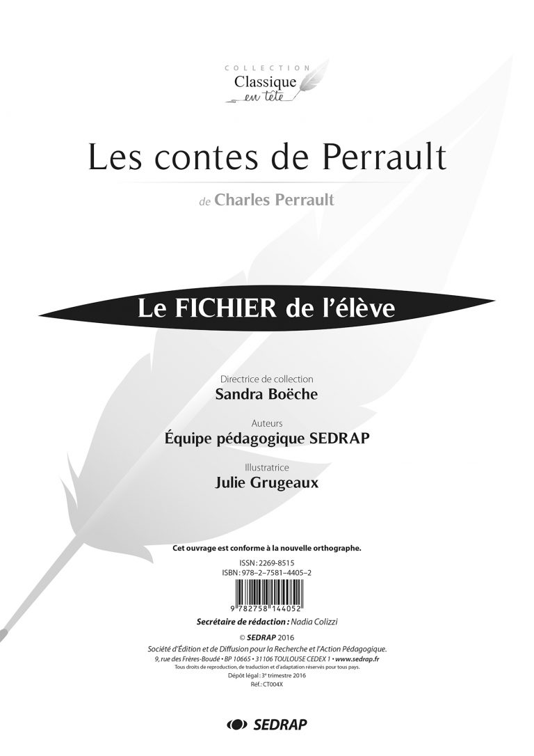 Fiche De Lecture Contes De Perrault 6ème