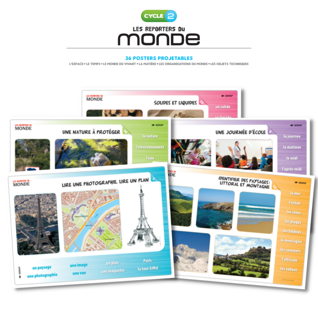 Reporters du monde Cycle 2 - Posters + CD - Sedrap