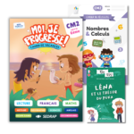 Lot Moi, je progresse ! - Cahier de vacances du CM2 vers la 6e + Complément pédagogique + Roman bilingue