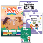 Lot Moi, je progresse ! - Cahier de vacances du CM2 vers la 6e + 2 compléments pédagogiques + Roman Bilingue